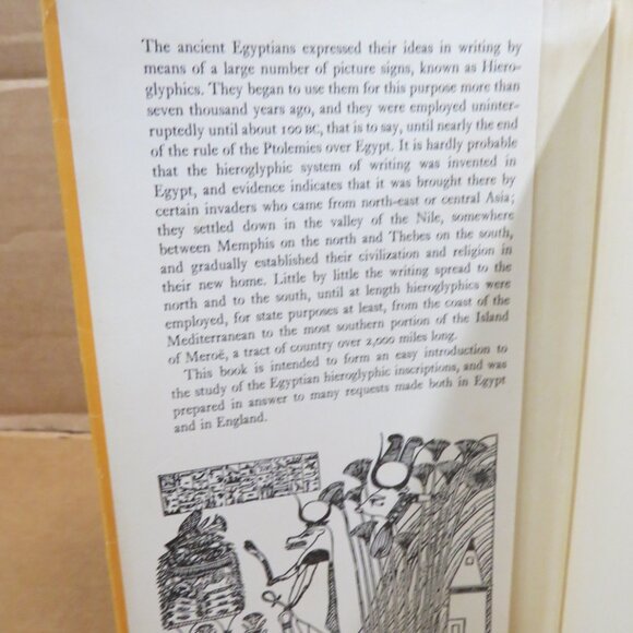 Egyptian Language - Easy Lessons In Egyptian Hieroglyphics Wallis Budge 1973 HC - Picture 6 of 15